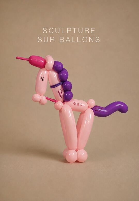 Sculpture sur ballons visuel de noël avec les sculpture de monsieur fred pour vos animations